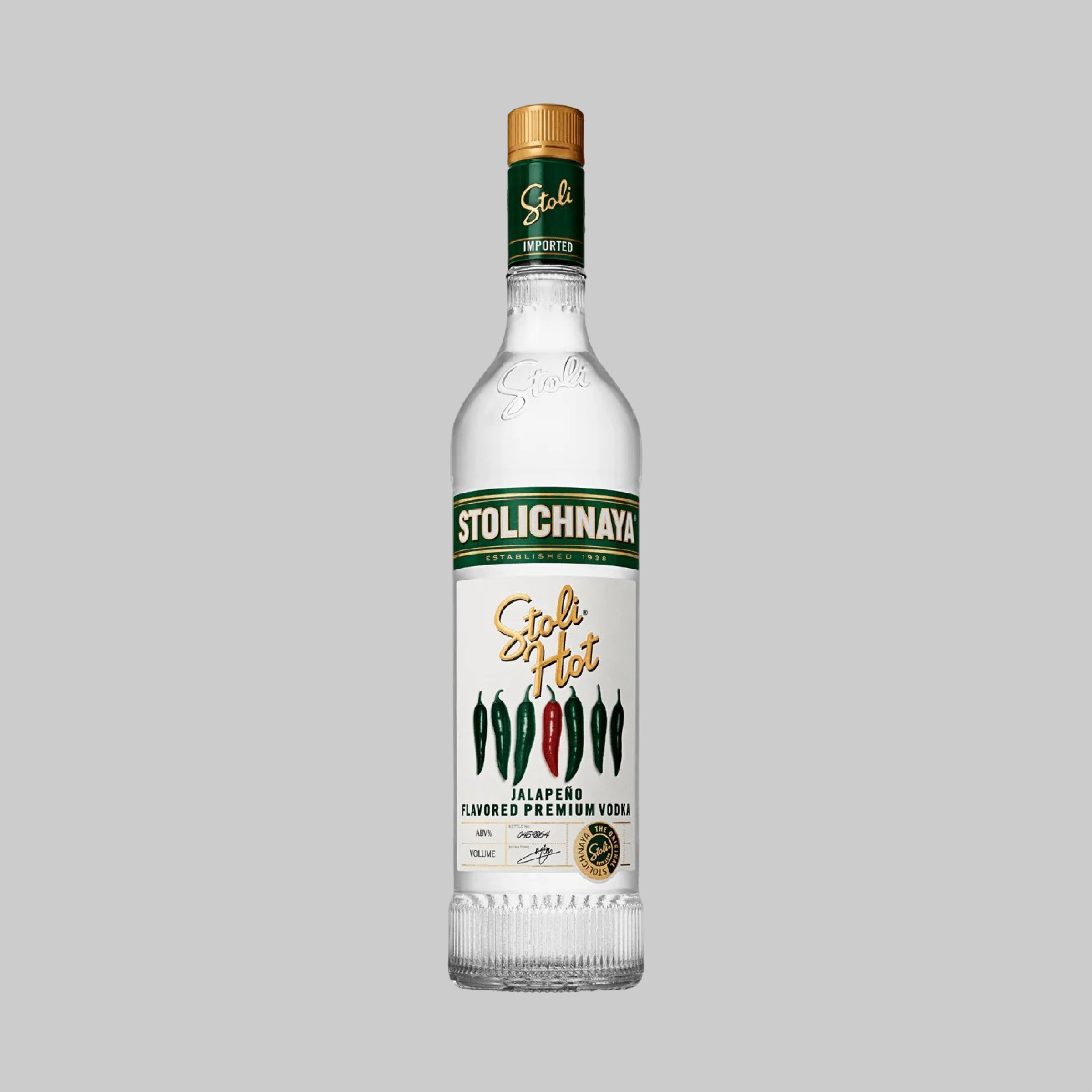 Stolichnaya Jalapeño Vodka 700ml 37.5% | TIME2DRINK